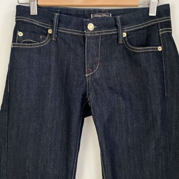 Fidelity Denim Dark Wash  Viper Rinse Low Rise Skinny Jeans 27 - Picture 4 of 7